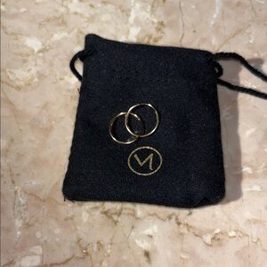 Mejuri 14K Gold Hoops 1/3”